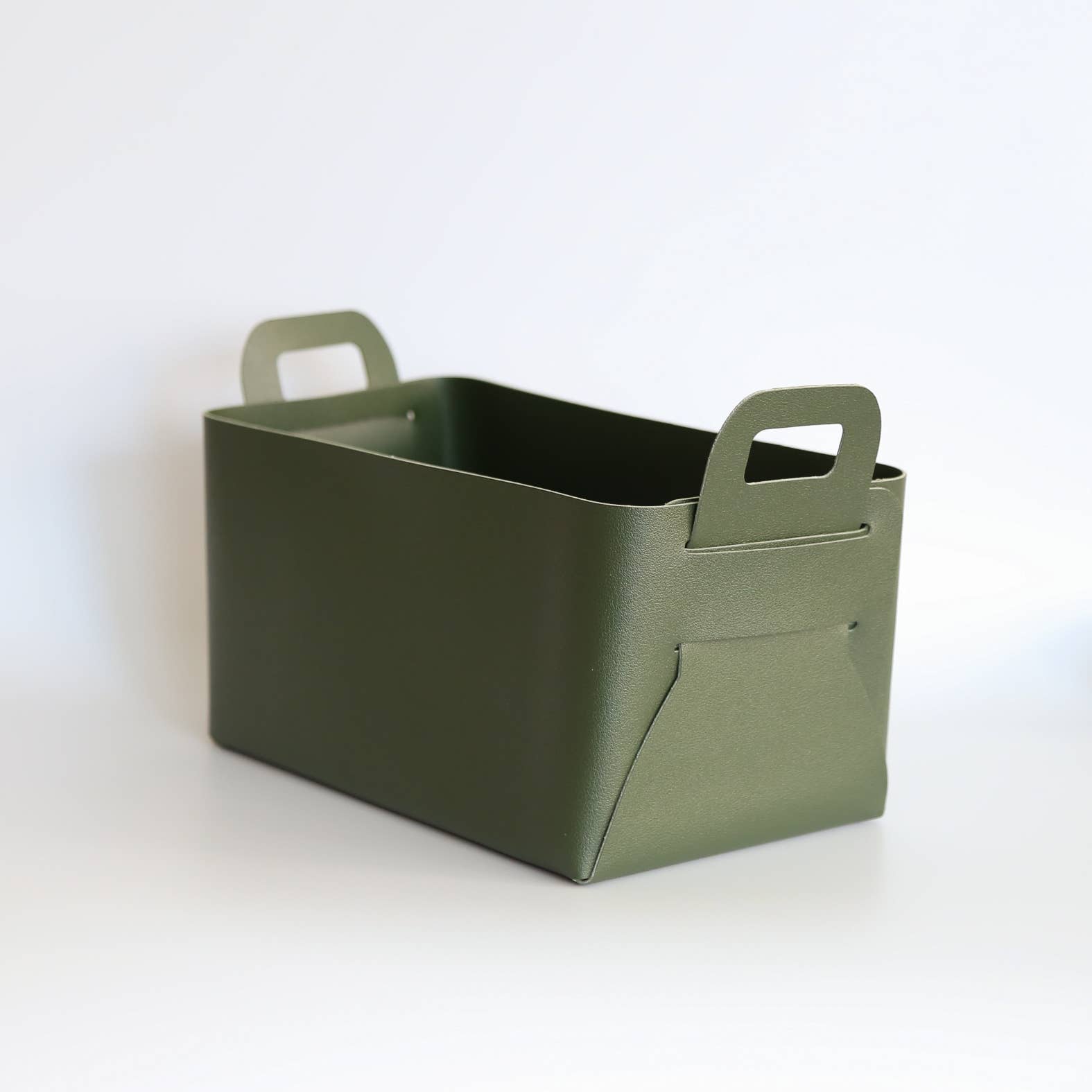 Vegan Leather Storage Basket Gift Box, Medium - HER Home Design Boutique